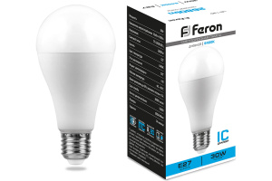 Feron Лампа LED A80  30W 230V Е27 6400K LB-130 (38196)