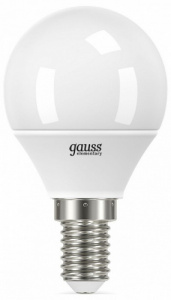 GAUSS 53132 лампа LED Elementary Globe 12W E14 6500K