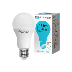 Sweko Лампа 42LED-A60-15W-230-4000K-E27 (38763/38679)