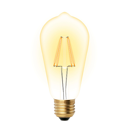 UNIEL Лампа LED-ST64-5W/GOLDEN/E27 GLV22GO Vintage