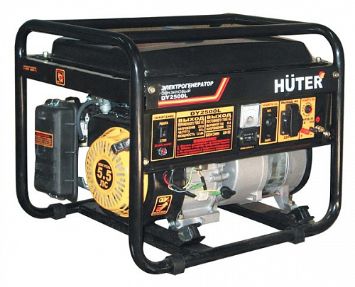 HUTER генератор DY2500L 2кВт, 395г/кВт/ч, 43кг