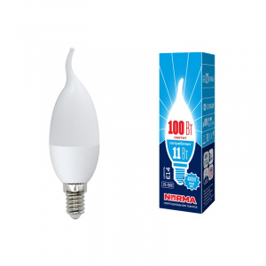 UNIEL (Volpe) Лампа LED-CW37-11W/4000K/E14/FR/NR Norma