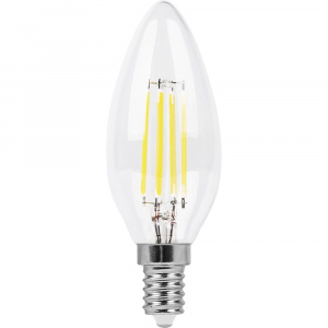 Feron Лампа LED C35 Filament 11W 230V E14 4000K LB-713 прозрачная
