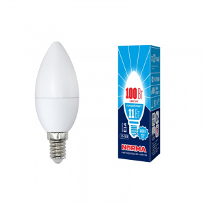 UNIEL (Volpe) Лампа LED-C37-11W/4000K/E14/FR/NR Norma