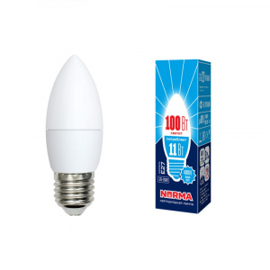 UNIEL (Volpe) Лампа LED-C37-11W/4000K/E27/FR/NR Norma
