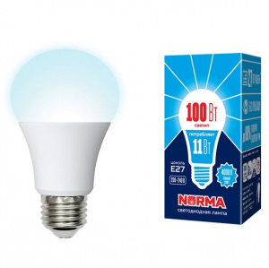 UNIEL (Volpe) Лампа LED-A60-11W/4000K/E27/FR/NR Norma