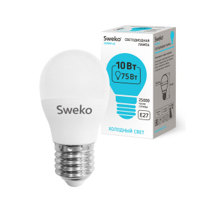 Sweko Лампа 42LED-G45-10W-230-4000K-E27 (38745)
