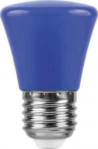 Feron Лампа LED 1W 230V Е27 синий LB-372