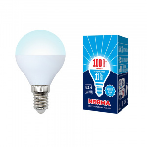 UNIEL (Volpe) Лампа LED-G45-11W/4000K/E14/FR/NR Norma