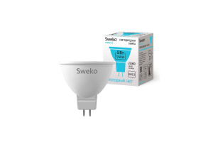 Sweko Лампа 42LED-MR16- 5W-230-4000K-GU5,3 (38400)***