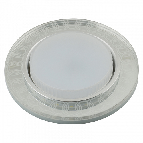 UNIEL Свет DLS-L157 GX53 GLASSY/CLEAR 3D подсветка 3Вт, металл/стекло, зерк./прозр. Luciole