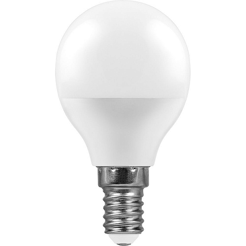 Feron Лампа LED G45 9W 230V Е14 4000K LB-550